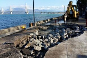 Παραλιακή Ρίου: Αρχίζουν σήμερα τα έργα αποκατάστασης των ζημιών της κακοκαιρίας - Πότε θα ολοκληρωθούν