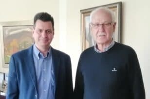 σπιράλ: Συνάντηση Πέτρου Ψωμά με τον Δήμαρχο Λάρισας