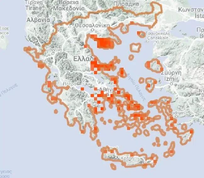 Δείτε σε ποιες παραλίες της Ελλάδας υπάρχουν οι μωβ μέδουσες - ΧΑΡΤΗΣ