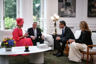 Κυριάκος Μητσοτάκης: Συναντήθηκε με το βασιλικό ζεύγος του Βελγίου