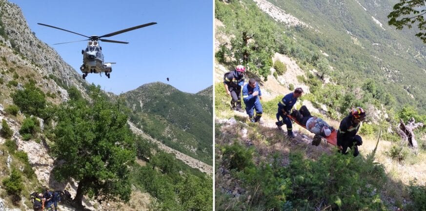 Αχαΐα: Χωρίς τις αισθήσεις του βρέθηκε ο βοσκός που έπεσε σε χαράδρα – Μεγάλη επιχείρηση με ελικόπτερο