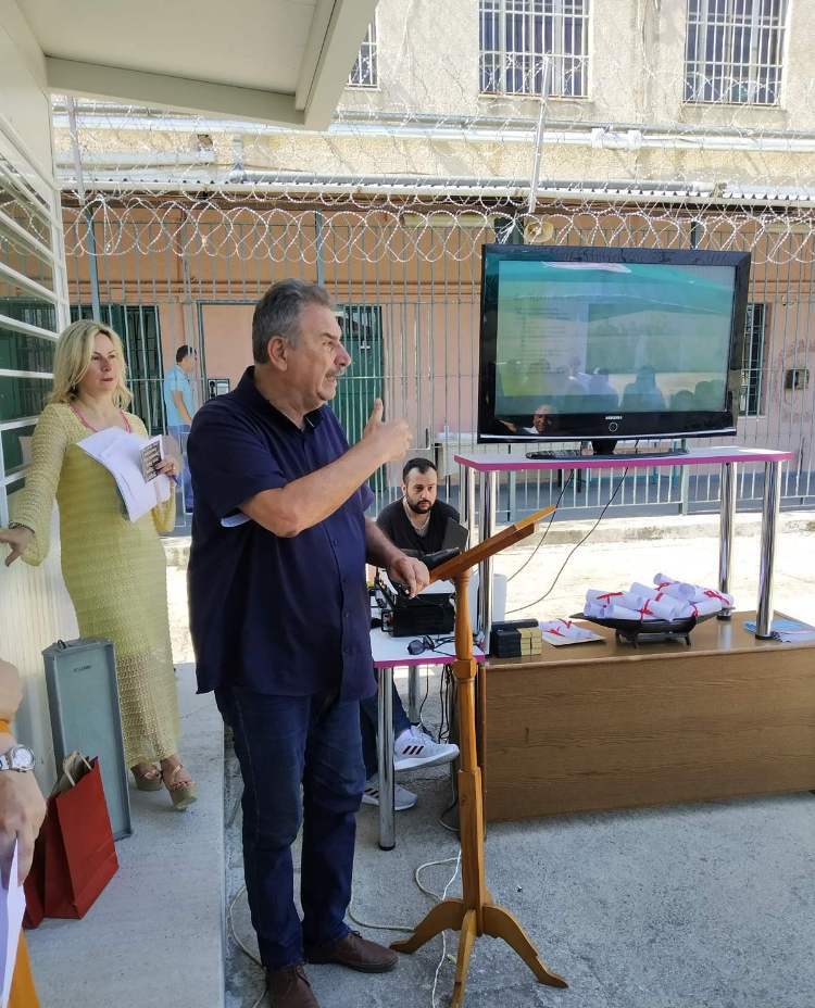 Πάτρα: Πετρόπουλος - Γεροπαναγιώτη στο σχολείο Δεύτερης Ευκαιρίας των φυλακών Αγ. Στεφάνου