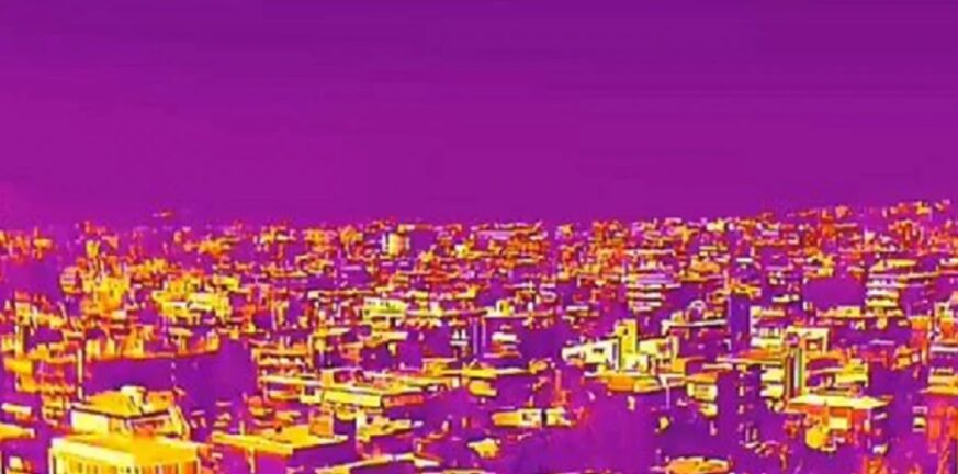 Καύσωνας: Εικόνες σοκ από θερμική κάμερα - Στο «κόκκινο» όλη η Αττική ΒΙΝΤΕΟ