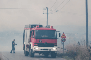 Πυρκαγιά κοντά σε σπίτια στο Ζευγολατιό - ΒΙΝΤΕΟ