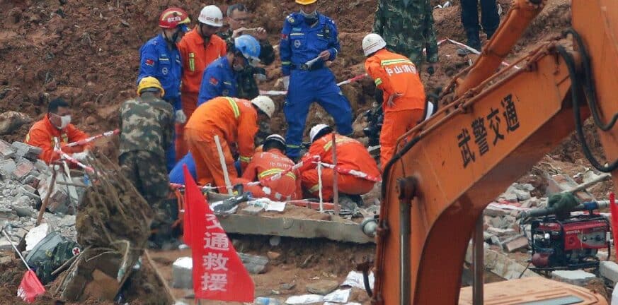 Κίνα: Δέκα άνθρωποι καταπλακώθηκαν από κατολίσθηση βουνού σε ορυχείο