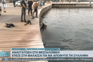 Θεσσαλονίκη: Άνδρας έπεσε με χειροπέδες στο Θερμαϊκό και φώναζε: «Αφήστε με να πεθάνω»