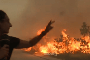 Δραματική στιγμή με δημοσιογράφο στην Πεντέλη: «Μας κυνηγά η φωτιά» - ΒΙΝΤΕΟ