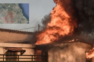 Φωτιά στην Πεντέλη: Προς Διώνη και Δασαμάρι κατευθύνεται το μέτωπο της φωτιάς