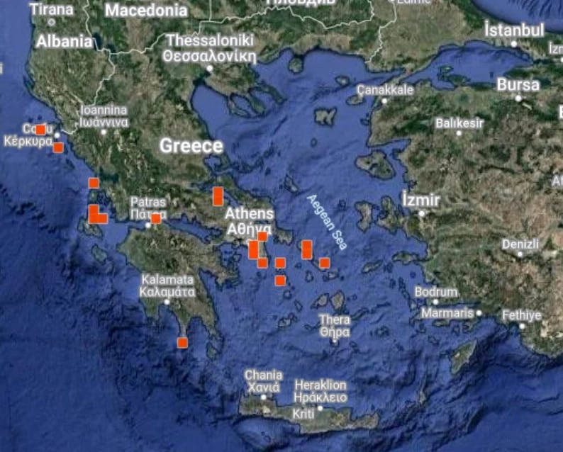 Μωβ μέδουσες: Σε ύφεση το φαινόμενο - Τι συμβαίνει το τελευταίο 10ήμερο στις ελληνικές θάλασσες - ΧΑΡΤΗΣ
