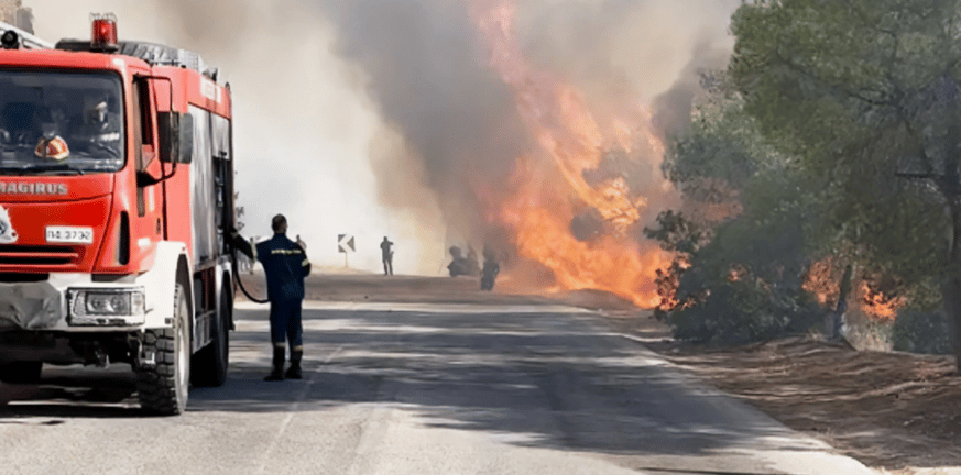 Πυρκαγιά στα Μέγαρα: Ενισχύονται οι πυροσβεστικές δυνάμεις - Νέα φωτιά στην Αγία Αννα ΦΩΤΟ - ΒΙΝΤΕΟ