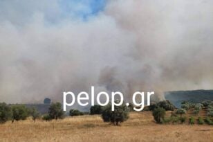 Αχαΐα: Μαίνεται η πυρκαγιά στις Πόρτες - Η ενημέρωση της Πυροσβεστικής