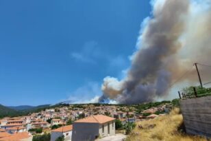 Φωτιά στη Λέσβο: Δεν υπάρχει ενεργό μέτωπο - Επιστρέφουν στα σπίτια τους οι κάτοικοι