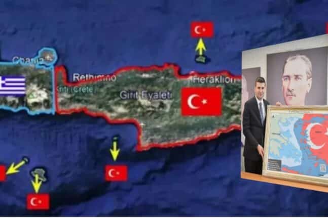 Νέα ακραία πρόκληση Τουρκίας: «Τα 3/4 της Κρήτης είναι δικά μας!»