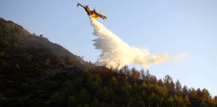 Φωτιά στην Κέρκυρα: Με εναέρια μέσα ο περιορισμός της από την Πυροσβεστική