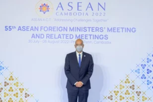 Ο Νίκος Δένδιας στην εναρκτήρια συνεδρίαση της 55ης Συνόδου ΥΠΕΞ του «ASEAN» - ΦΩΤΟ