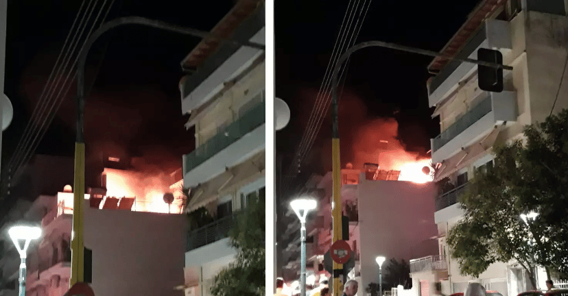 Ξάνθη: Φωτιά και εκρήξεις σε πολυκατοικία - Γρήγορη επέμβαση της Πυροσβεστικής ΒΙΝΤΕΟ