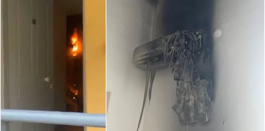 Κέρκυρα: Έπιασε φωτιά κλιματιστικό δωματίου - Κινδύνευσαν τρεις τουρίστριες - ΦΩΤΟ