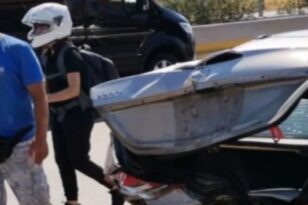 Κρήτη - Τροχαίο ατύχημα: Αυτοκίνητο «καρφώθηκε» σε ταξί