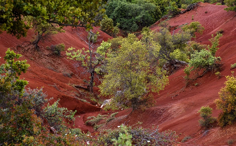 Κοκκινοπηλός: Το μυστηριακό τοπίο στην Πρέβεζα που θυμίζει.. πλανήτη Άρη - ΦΩΤΟ