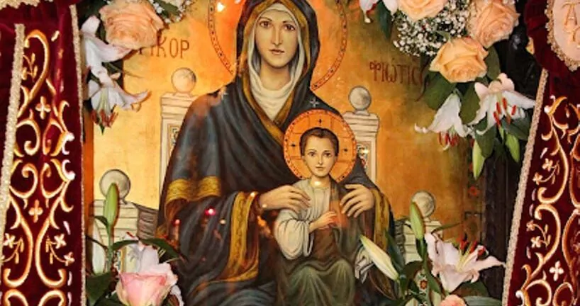 Η θαυματουργή εικόνα της Παναγίας Τρικορφιώτισσας - ΒΙΝΤΕΟ