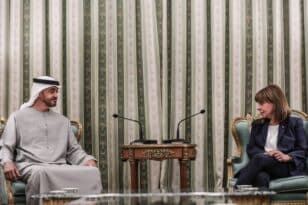 Συνάντηση Σακελλαροπούλου με τον Πρόεδρο των Ηνωμένων Αραβικών Εμιράτων