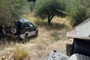 Αιτωλοακαρνανία: Εκτροπή οχήματος κοντά στο Θέρμο