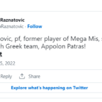 Ο Ραζνάτοβιτς ανακοίνωσε τη μεταγραφή του Μίσκοβιτς στον Απόλλωνα!