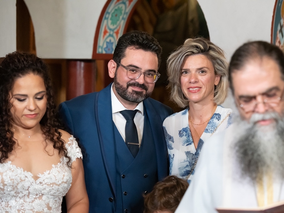 Χρήστος Καραβούλιας - Αρχοντία Αλεξάκη: Ονειρικός γάμος και βάπτιση ΦΩΤΟ