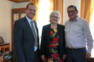 Πάτρα: Εθιμοτυπική συνάντηση Πελετίδη με την Πρέσβειρα της Αυστρίας