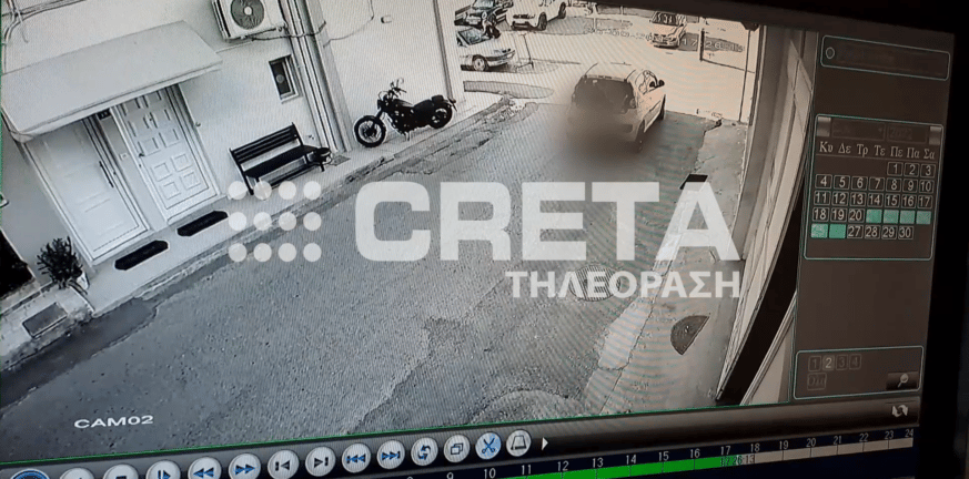 Απίστευτο περιστατικό στο Ηράκλειο: Αυτοκίνητο παρέσυρε πατίνι (βίντεο)