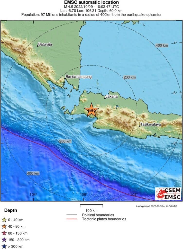 Ινδονησία: Σεισμική δόνηση 5,5 βαθμών έπληξε την Ιάβα