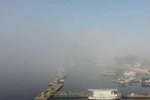Μεσολόγγι: Απόκοσμη εικόνα - Πυκνή ομίχλη «σκέπασε» την πόλη - ΦΩΤΟ ΒΙΝΤΕΟ