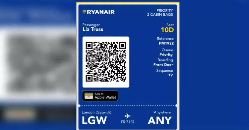 Κάρτα επιβίβασης για «οπουδήποτε» έβγαλε η Ryanair στη Λιζ Τρας