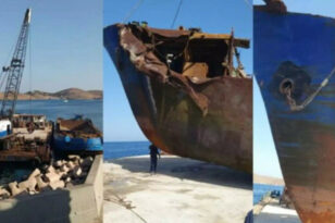 Κέα: Ανέλκυση τουρκικού ναυαγίου σε χρόνο ρεκόρ ΒΙΝΤΕΟ