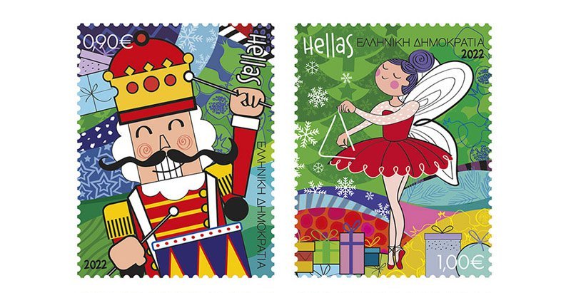 ΕΛΤΑ: Φέρνουν αέρα Χριστουγέννων με νέα γραμματόσημα - Καρυοθραύστης και Αρλεκίνος πρωταγωνιστούν