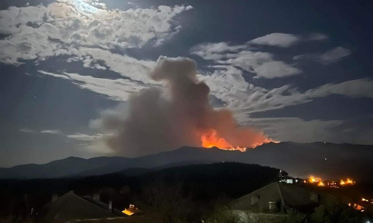 Φωτιά στο Παπίκιο Όρος: Δέντρα καταπλάκωσαν όχημα εθελοντή - Μαίνεται το πύρινο μέτωπο
