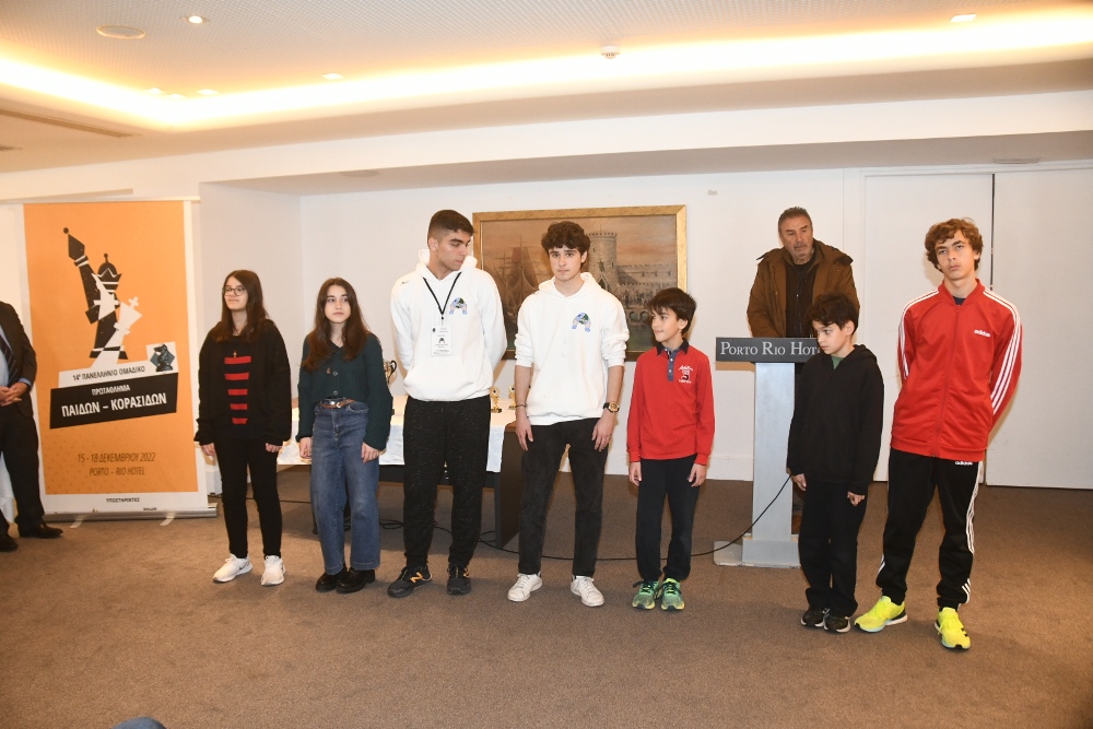 Πάτρα: H τελετή λήξης του 14ου Πανελλήνιου Ομαδικού Πρωταθλήματος Σκάκι Παίδων - Κορασίδων ΦΩΤΟ