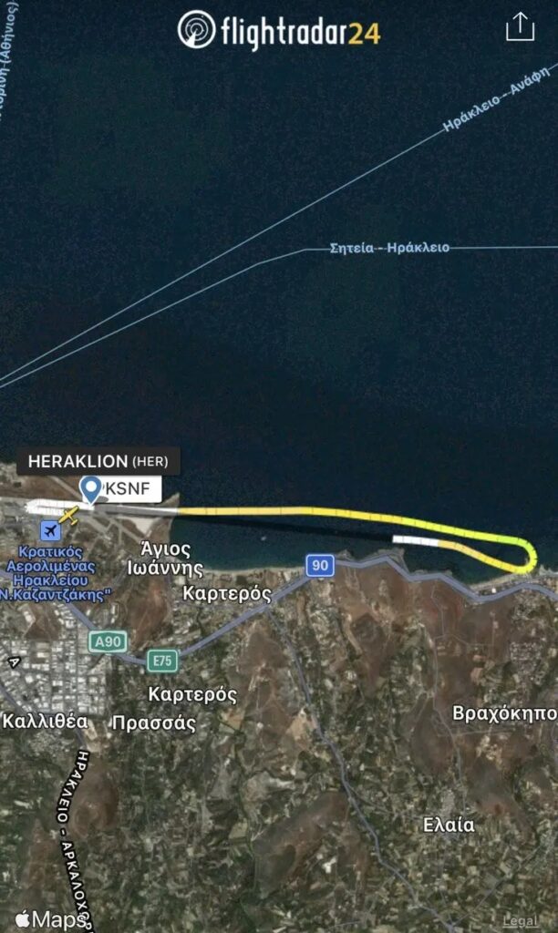 Πτώση αεροσκάφους στην Κρήτη: Η πορεία του πριν την τραγωδία - ΒΙΝΤΕΟ