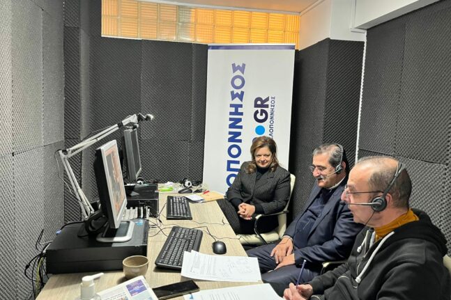 Κώστας Πελετίδης: Ζούμε στην ομορφότερη πόλη - Τι είπε κατά την επίσκεψή του στον Peloponnisos FM 104.1