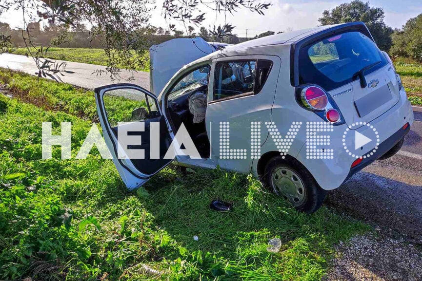 Ηλεία: Εξετράπη αυτοκίνητο - Προσέκρουσε σε τσιμεντένιο γεφυράκι - Στο νοσοκομείο η οδηγός ΦΩΤΟ