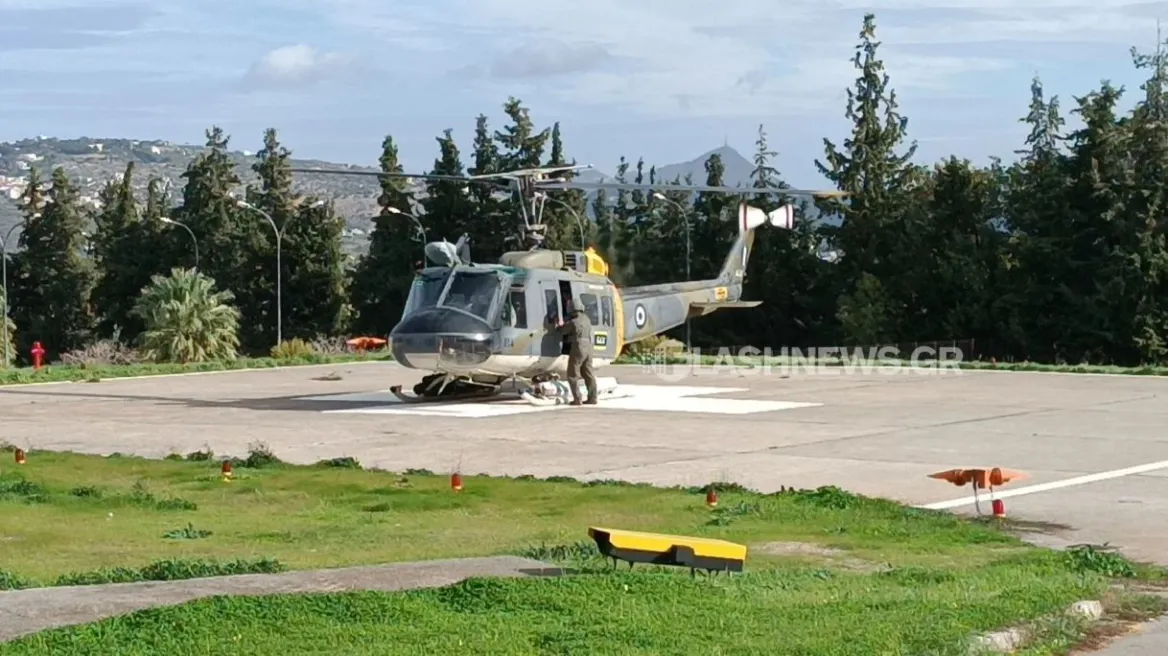 Κρήτη: 82χρονος έπαθε εγκεφαλικό - Στο νοσοκομείο... 26 ώρες μετά με ελικόπτερο της Πολεμικής Αεροπορίας