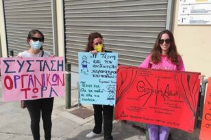 Ο Σύλλογος Δασκάλων και Νηπιαγωγών Πάτρας στη διαμαρτυρια Θεατρολόγων στο Υπουργείο Παιδείας
