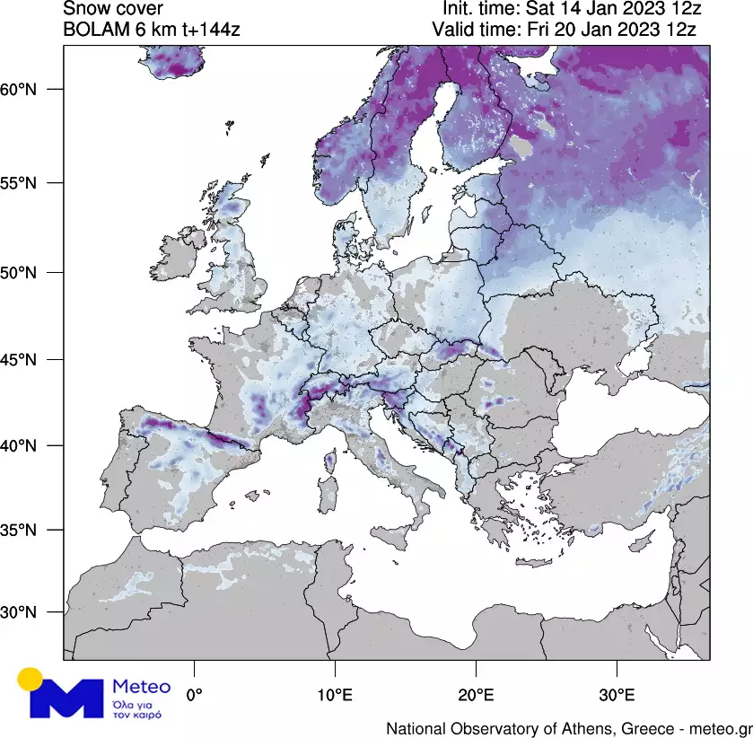 Καιρός: Έρχεται βαρύς χιονιάς στην Ευρώπη