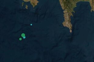 Σεισμός 3,4 Ρίχτερ κοντά στη Μεθώνη λίγες ώρες μετά τα 4,3