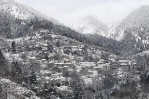 Πλημμύρες στο Μεσολόγγι, χιόνια στα ορεινά