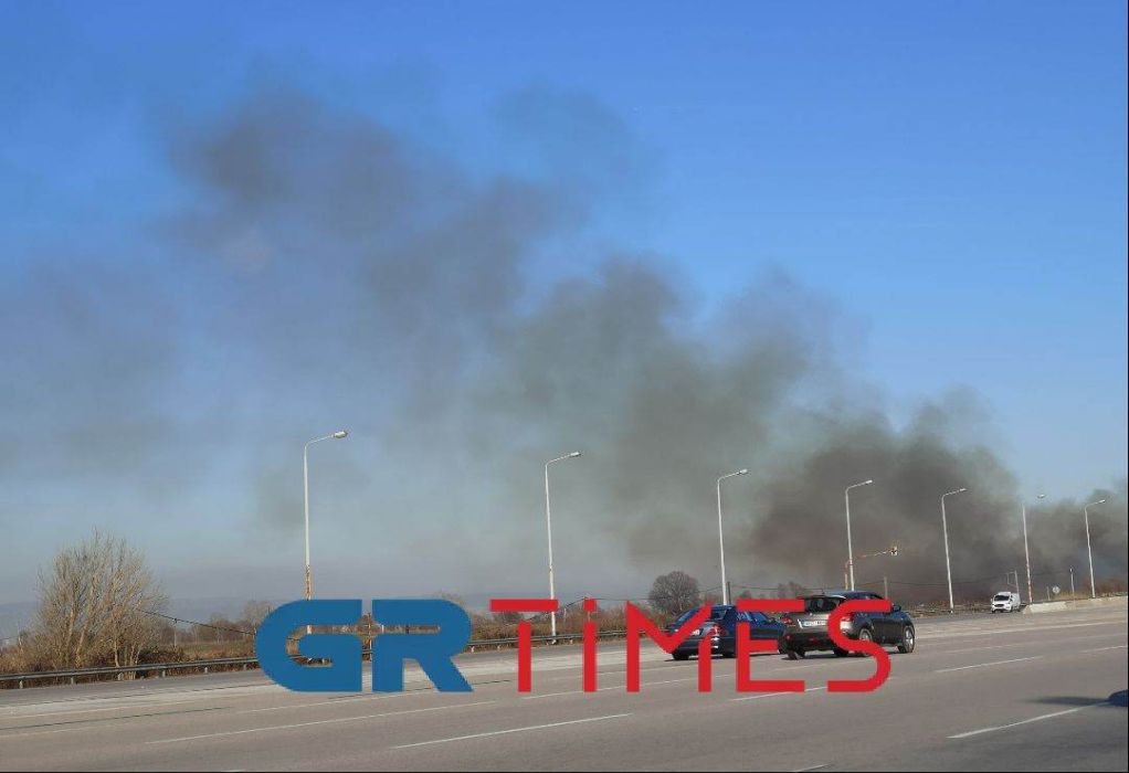 Θεσσαλονίκη: Φωτιά σε ξερά χόρτα κοντά στα διόδια Μαλγάρων ΦΩΤΟ - ΒΙΝΤΕΟ