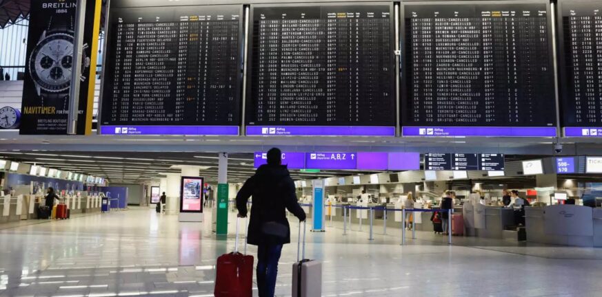 Γερμανία: Άδεια τα αεροδρόμια λόγω της απεργίας – Ακυρώθηκαν πάνω από 2.300 πτήσεις