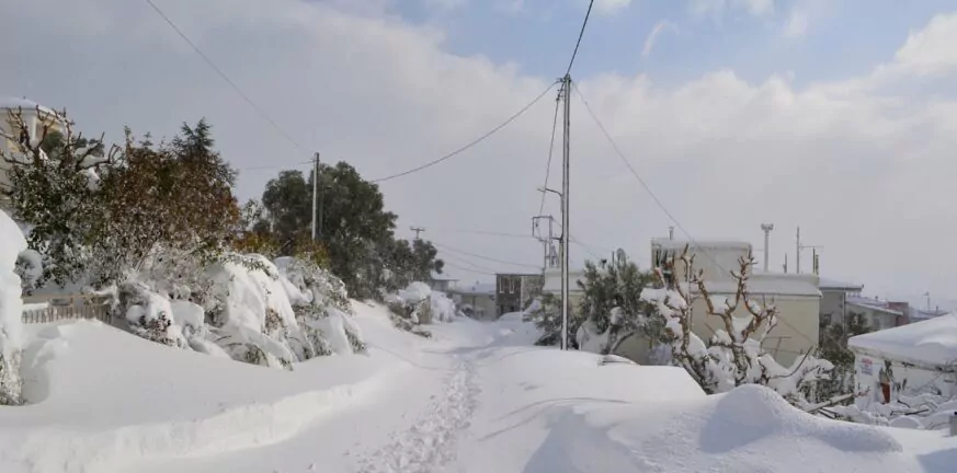 Κακοκαιρία «Μπάρμπαρα» - Εύβοια: Συναγερμός για ηλικιωμένο που αγνοείται στα χιόνια