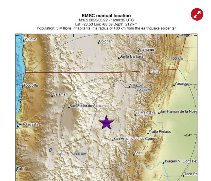 Αργεντινή: Ισχυρός σεισμός 6,5 Ρίχτερ - Τι αναφέρουν οι πρώτες πληροφορίες