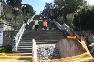 Πάτρα: Ξεκίνησαν οι εργασίες στις Σκάλες της Αγίου Νικολάου - ΦΩΤΟ